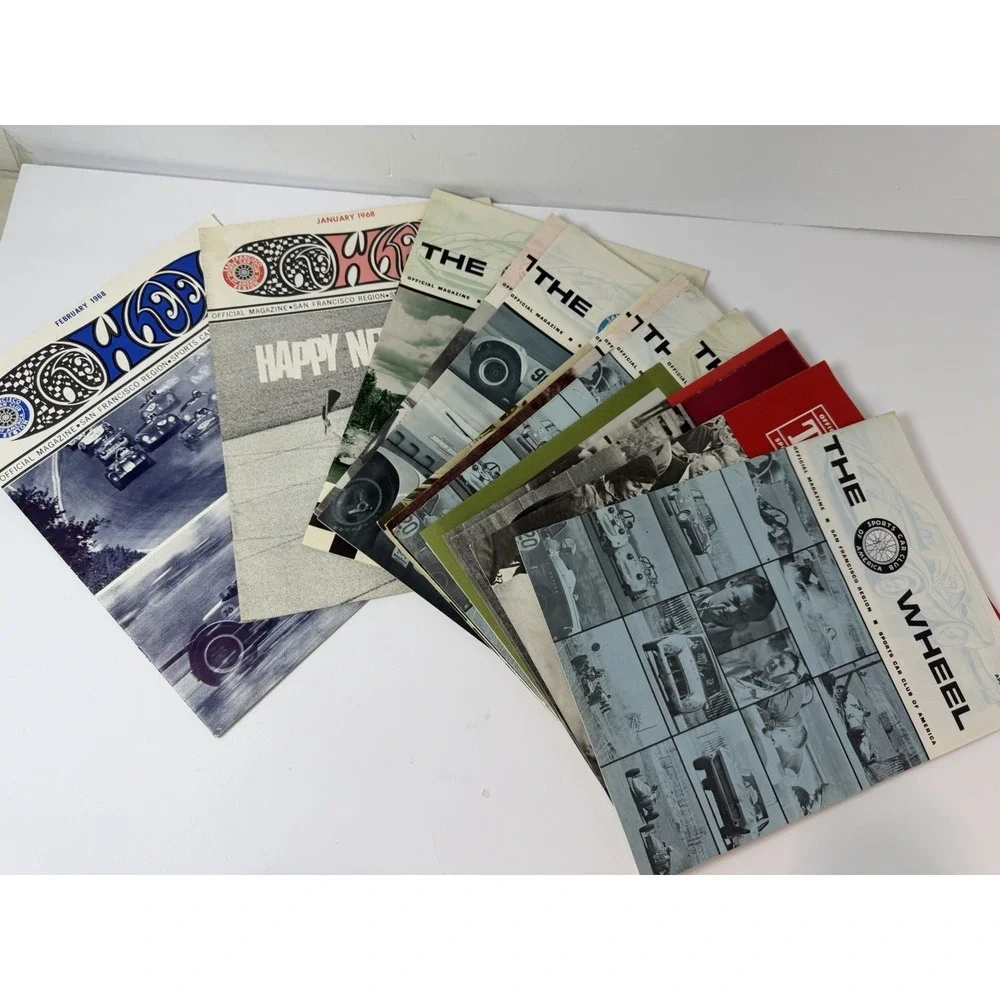 The Wheel San Francisco Sports Car Club Of America Magazine Lot Of 13 1960s READ